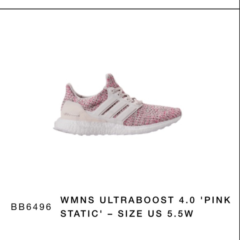Women's Adidas Ultraboost - Pink Static